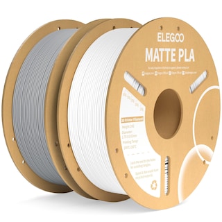 Foto 1 | Foto 1 | Filamento Para Impresora 3d Elegoo Mate Pla Blanco Y Gris Pizarra, 2 Kg - Venta Internacional.