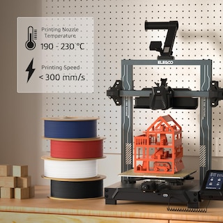 Foto 5 | Foto 5 | Filamento Para Impresora 3d Elegoo Mate Pla Negro Y Gris Pizarra, 2 Kg - Venta Internacional.