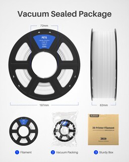 Foto 6 | Foto 6 | Filamento Para Impresora 3d Elegoo Petg, 1,75 Mm, Blanco Y Negro, 4 Kg - Venta Internacional.