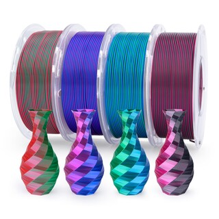 Foto 1 | Foto 1 | Filamento Para Impresora 3d Elegoo Silk Pla 1 75 Mm +/- 0 05 Mm 4x250 G - Venta Internacional.