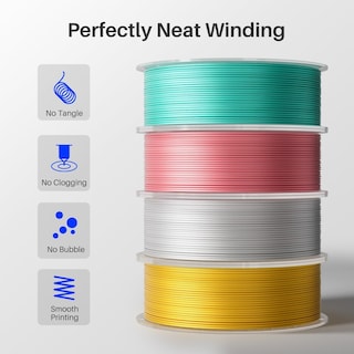 Foto 3 | Foto 3 | Filamento Para Impresora 3d Elegoo Silk Pla 1 75 Mm +/- 0 05 Mm 4x250 G - Venta Internacional.