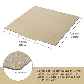 Foto 3 | Foto 3 | Hoja Pei Hictop 235 X 235 Mm Con Adhesivo Magnético Para Impresoras 3d - Venta Internacional.