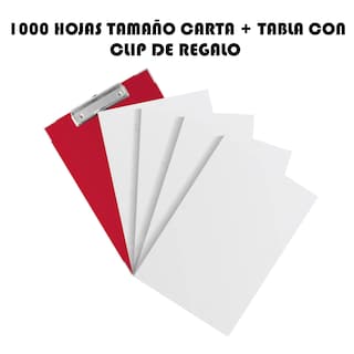 Foto 2 | Foto 2 | Papel Bond Carta 1000 Hojas Ecobond Blanco Con Tabla Clip