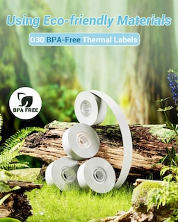 Foto 5 | Foto 5 | Papel Para Etiquetas Phomemo D30, Adhesivo Térmico, Blanco, 160 Etiquetas - Venta Internacional.