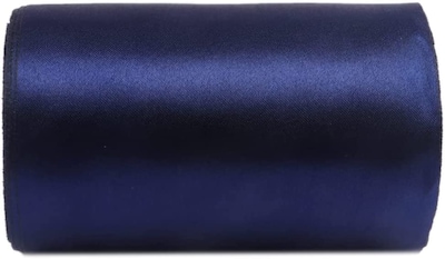 Foto 1 | Foto 1 | Cinta De Satén Yycraft, Bobina De Tela De 7,5 Cm De Ancho, 40 M, Azul Marino - Venta Internacional.