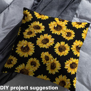 Foto 3 | Foto 3 | Tela Castle Fairy Fall Sunflower 100% Poliéster De 1 M - Venta Internacional.