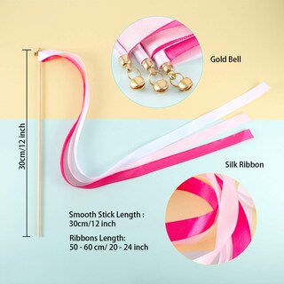 Foto 5 | Foto 5 | Ribbon Sticks Boao Mix Color Con Bell Fairy Stick, 40 Unidades - Venta Internacional.