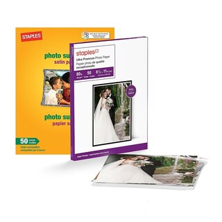 Foto 1 | Foto 1 | Papel Fotográfico Staples Supreme Satin, 8.5 X 11 Pulgadas, 50 Hojas - Venta Internacional.