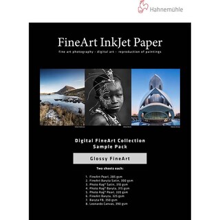 Foto 1 | Foto 1 | Paquete De Muestras De Papel Hahnemühle Fineart Glossy Inkjet, 14 Hojas - Venta Internacional.