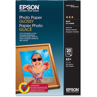 Foto 2 | Foto 2 | Papel Fotográfico Epson Glossy 13x19 Pulgadas, 20 Hojas S041143 - Venta Internacional.