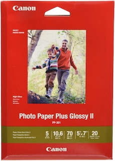 Foto 1 | Foto 1 | Papel Fotográfico Canon Canonink 1432c002 Plus Glossy Ii, 5 X 7, 20 Hojas - Venta Internacional.