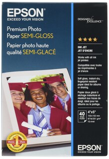 Foto 1 | Foto 1 | Papel Fotográfico Epson Premium Semi-gloss, 10 X 15 Cm, 40 Hojas - Venta Internacional.