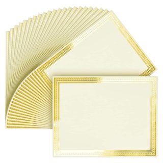 Foto 1 | Foto 1 | Papel Certificado Sustainable Greetings, Lámina Dorada, 50 Hojas - Venta Internacional.