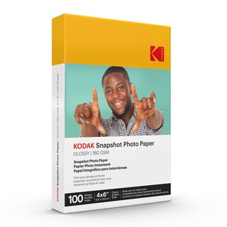 Foto 1 | Foto 1 | Papel Fotográfico Kodak Glossy De 4 X 6 Pulgadas, 180 G/m², 100 Hojas (41305) - Venta Internacional.