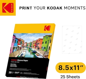 Foto 2 | Foto 2 | Papel Fotográfico Kodak Vivid 8,5 X 11, 25 Hojas, 230 G/m2, 11,9 Mil - Venta Internacional.