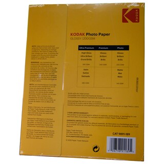 Foto 2 | Foto 2 | Papel Fotográfico Kodak, 200 G/m², Brillante, 8,5 X 11, 100 Hojas/paquete - Venta Internacional.