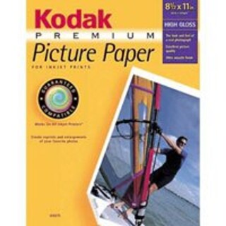 Foto 1 | Foto 1 | Papel Fotográfico Kodak Premium De 8,5 X 11 Pulgadas Para Impresora De Inyección De Tinta, 15 Hojas - Venta Internacional.