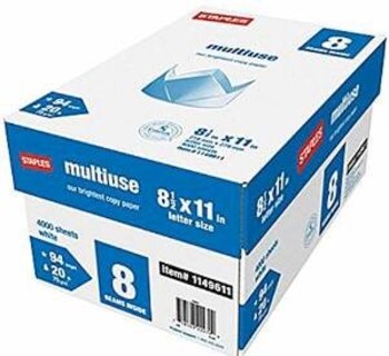 Foto 1 | Foto 1 | Grapas De Papel De Copia, 8 1/2 X 11, Tamaño Carta, 20 Libras, 8 Resmas - Venta Internacional.