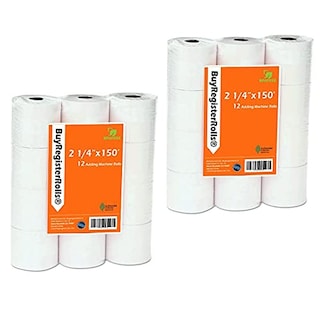 Foto 1 | Foto 1 | Venta Internacional - 24 Rollos de Papel Cinta Blanco Calculadora 2 1/4 X 150 FT