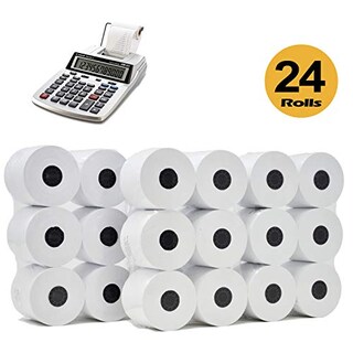 Foto 2 | Foto 2 | Venta Internacional - 24 Rollos de Papel Cinta Blanco Calculadora 2 1/4 X 150 FT