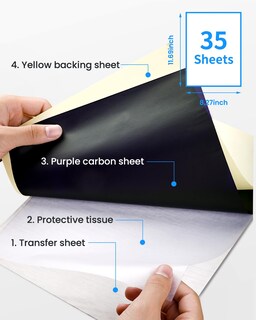 Foto 2 | Foto 2 | 35 Hojas De Papel Para Tatuajes Phomemo, Papel De Transferencia De Tatuajes Para Tatuar, Compatible - Venta Internacional.