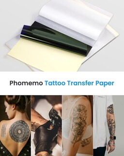 Foto 4 | Foto 4 | 35 Hojas De Papel Para Tatuajes Phomemo, Papel De Transferencia De Tatuajes Para Tatuar, Compatible - Venta Internacional.