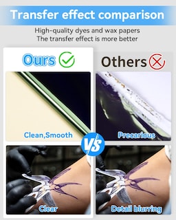 Foto 7 | Foto 7 | 35 Hojas De Papel Para Tatuajes Phomemo, Papel De Transferencia De Tatuajes Para Tatuar, Compatible - Venta Internacional.