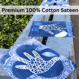 Foto 6 | Foto 6 | Sábanas De Tela Jacquard Cyanotype De Algodón Presensibilizado Paquete De 30 - Venta Internacional.