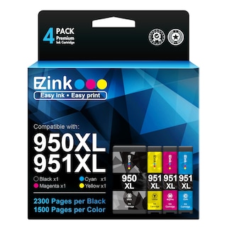 Foto 1 | Foto 1 | Cartucho De Tinta E-z Ink Compatible Para Hp 950xl 951xl, Paquete De 4 - Venta Internacional.