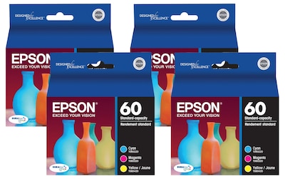 Foto 1 | Foto 1 | Cartucho De Tinta Epson 60 Durabrite Ultra De Capacidad Estándar (paquete De 4) - Venta Internacional.