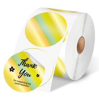 Foto 1 | Foto 1 | Etiquetas Térmicas Phomemo, 5 Cm, Círculo, 400 Etiquetas, Rollo Láser, Color Dorado - Venta Internacional.