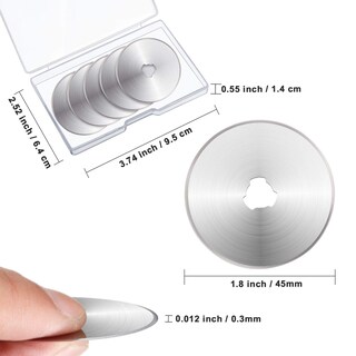 Foto 2 | Foto 2 | Cuchillas De Corte Rotativas De Repuesto, 36 Paquetes, Acero Aleado De 45 Mm - Venta Internacional.