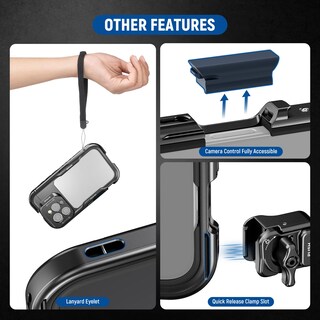 Foto 6 | Foto 6 | Estabilizador De Teléfono Neewer 16 Pro Cage Video Rig Para Iphone 16 Pro - Venta Internacional.