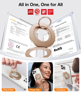 Foto 2 | Foto 2 | Soporte De Anillo Con Agarre Para Teléfono Torras Thin Fit Para Magsafe 2025 - Venta Internacional.