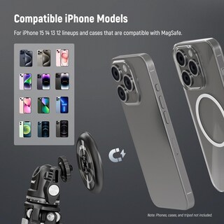 Foto 3 | Foto 3 | Adaptador Magnético De Trípode Para Teléfono Neewer Pa010 Para Iphone - Venta Internacional.
