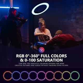 Foto 4 | Foto 4 | Ring Light Neewer Rgb De 18 Pulgadas Con Control De Aplicaciones Y Soporte - Venta Internacional.