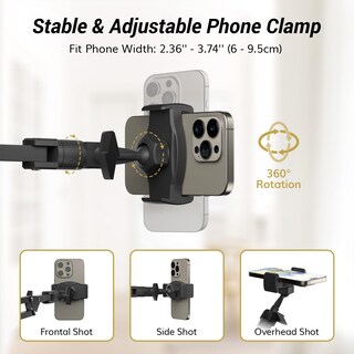 Foto 6 | Foto 6 | Lámpara Tipo Anillo Tonor Trl-20 Pro De 10 Pulgadas Con Brazo Y Soporte Para Teléfono - Venta Internacional.