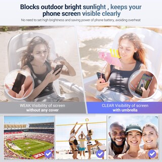 Foto 4 | Foto 4 | Paraguas De Teléfono Celular Jjc, Parasol Magnético Para Iphone - Venta Internacional.
