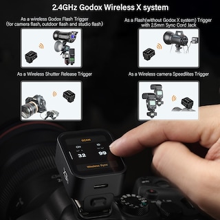 Foto 5 | Foto 5 | Disparador De Flash Godox X3 X3s Para Sony Con Pantalla Táctil Y Funda - Venta Internacional.
