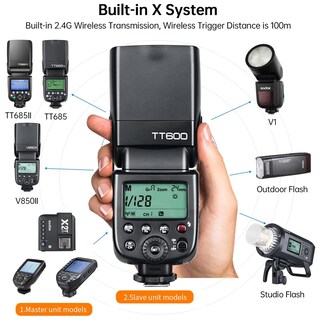 Foto 3 | Foto 3 | Flash Speedlite Godox Tt600 2.4g Inalámbrico Para Canon Nikon - Venta Internacional.