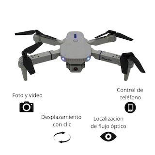 Foto 5 | Foto 5 | Mini Drone Negro Plegable Y58 Recargable con Luces y Cámara HD
