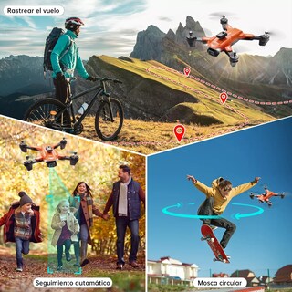 Foto 3 | Foto 3 | Language Dron Con Cámara 8k Giro 360 Doblar 3 Batería Eo Safe Imports Esi-12922-1 Multicolor