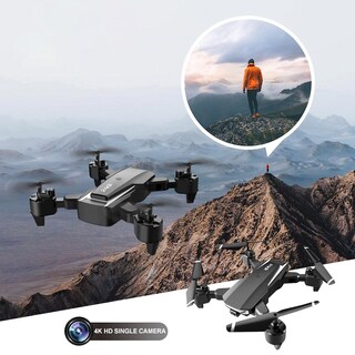 Foto 2 | Foto 2 | Drone Huoguo S90 Cámara Cuadricóptero Plegable 4k Hd Negra - Venta Internacional.