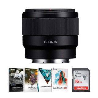 Foto 1 | Foto 1 | Lente Sony Fe 50 Mm F/1.8 (sel50f18/f) Con Tarjeta Sd De 16 Gb De Fotograma Completo - Venta Internacional.