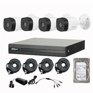 Foto 1 | Foto 1 | Kit 4 Camaras de Seguridad Full HD 1080p 2mpx 1tb Disco Almacenamiento Fácil Instalación