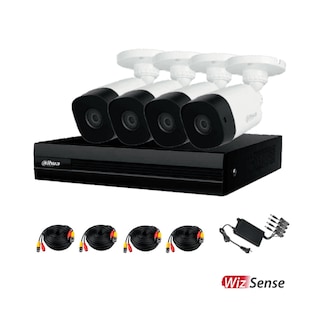 Foto 2 | Foto 2 | Kit de 4 Cámaras de Seguridad DAHUA 1080p HD DVR 8 Canales Bala color Blanco