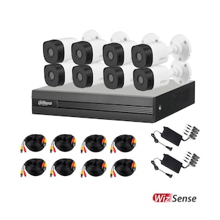 Foto 2 | Foto 2 | Kit de 8 Cámaras de seguridad DAHUA 1080p HD DVR Bala Metalicas color Blanco