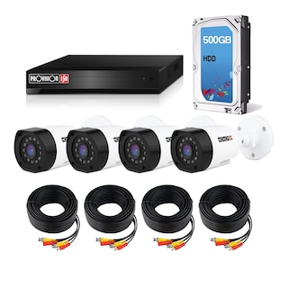 Foto 1 | Foto 1 | Kit de Cámaras de Seguridad CCTV Provision 1080p Full HD 4 Cámaras y Accesorios Disco Duro 500 GB