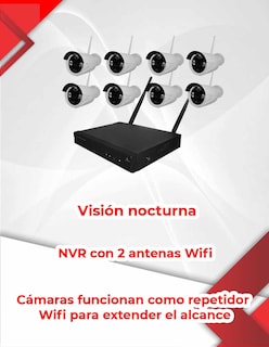 Foto 3 | Foto 3 | Kit 8 Cámaras Secucore Wifi Inalámbricas