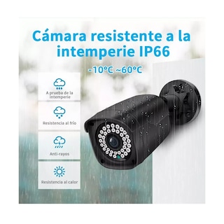 Foto 3 | Foto 3 | Kit Circuito Cerrado Eo Safe Imports Esi-6867 color Negro 4 Cámaras de Seguridad DVR 500 GB